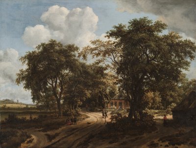 Een Huisje in het Bos, c. 1662 door Meindert Hobbema