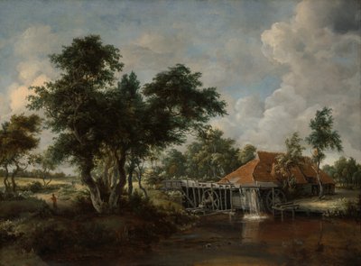 De Watermolen met het Grote Rode Dak, 1662-65 door Meindert Hobbema