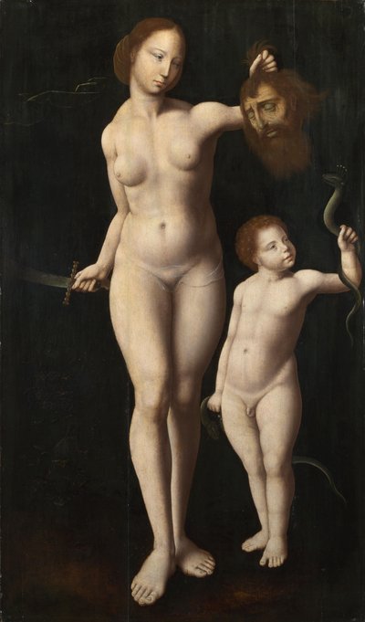 Judith en de jonge Hercules door Meister der Mansi Magdalena