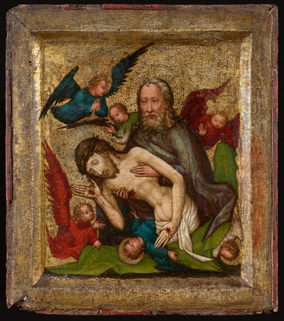 Heilige Drie-eenheid ("Not Gottes") door Meister der St. Lambrechter Votivtafel (Werkstatt)
