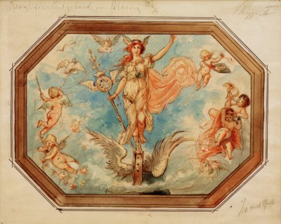 Allegorie van de postdienst door Melchior Lechter