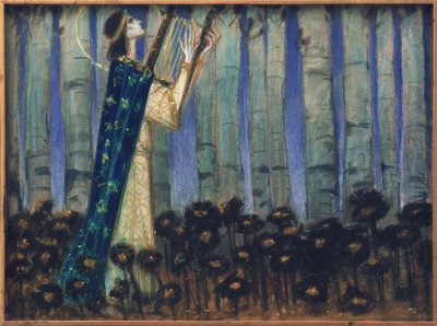 Orpheus (voorstudie) door Melchior Lechter