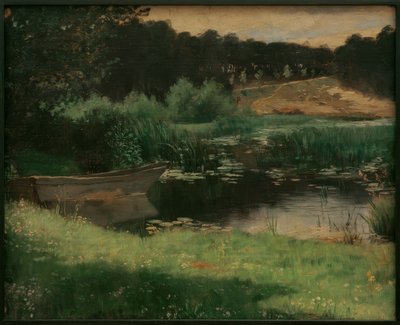 Rietmeer in de Mark Brandenburg door Melchior Lechter