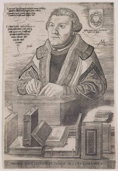 Maarten Luther door Melchior Lorck