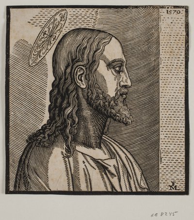 Portret van Christus door Melchior Lorck