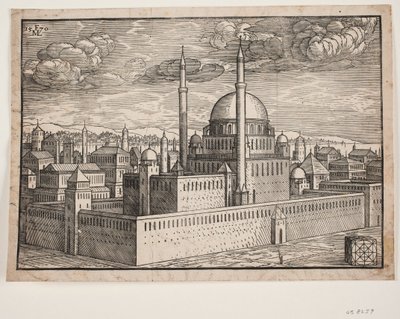 Waarschijnlijk de Selim I-moskee door Melchior Lorck