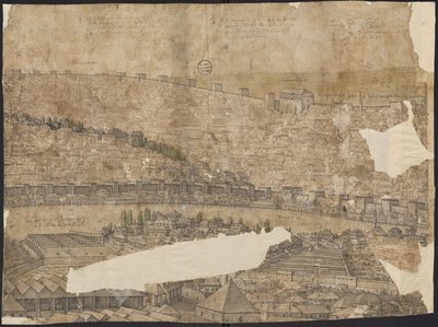 Uitzicht op Constantinopel, Blad 16, Melchior Lorck, 1559 door Melchior Lorck