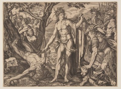 Apollo en Marsyas/Vonnis van Midas door Melchior Meier