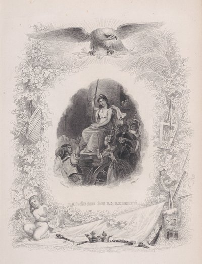 De godin Vrijheid, uit The Songs of Béranger door Melchior Peronard