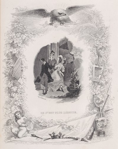 Het is Niet Meer Lisette, uit De Liederen van Béranger, 1829 door Melchior Péronard, Auguste Blanchard I