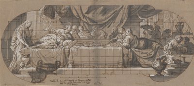 Feest in het huis van Simon door Melchior Steidl