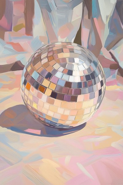 Disco Ball-taart door Melloi Art Prints