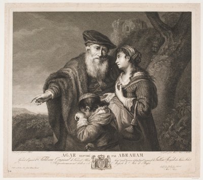 Hagar verstoten door Abraham door Meno Haas