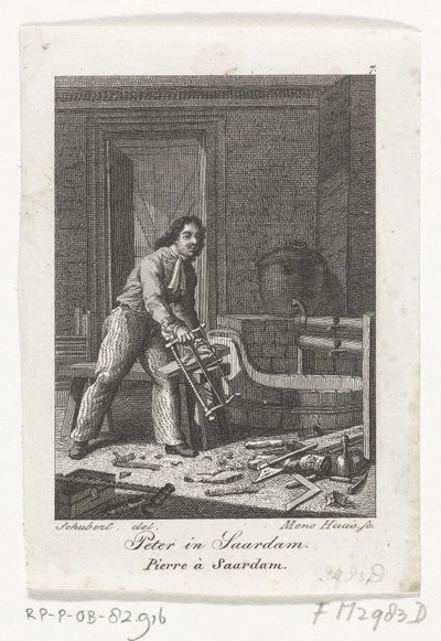 Peter de Grote in Zaandam, 1697 door Meno Haas