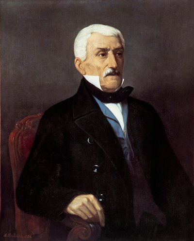 Portret van Jose San Martin door Mercedes san Martin de Balcare