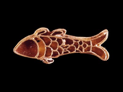 Fibula (Frankrijk) uit de 6e eeuw. Musée de Saint-Germain en Laye door Merovingian Merovingian