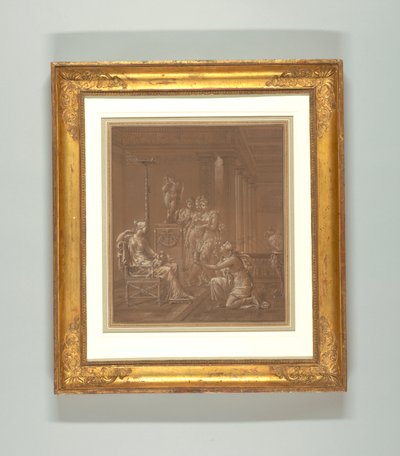 Tekening, Behangontwerp door Merry Joseph Blondel