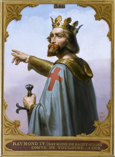 Raymond IV, Graaf van Toulouse, genaamd Raymond van Saint-Gilles, 1843 door Merry Joseph Blondel