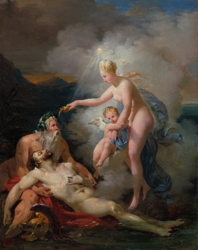 Venus Geneest Aeneas, ca. 1820 door Merry Joseph Blondel