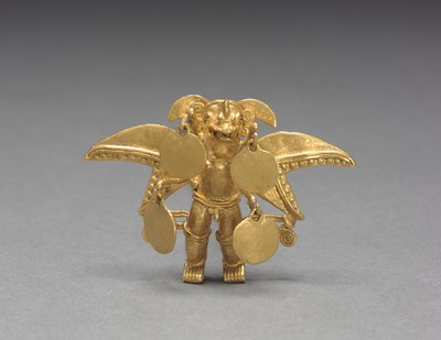 Gevleugelde Figuur Hanger, c. 1000-1550 door Mesoamerican Mesoamerican