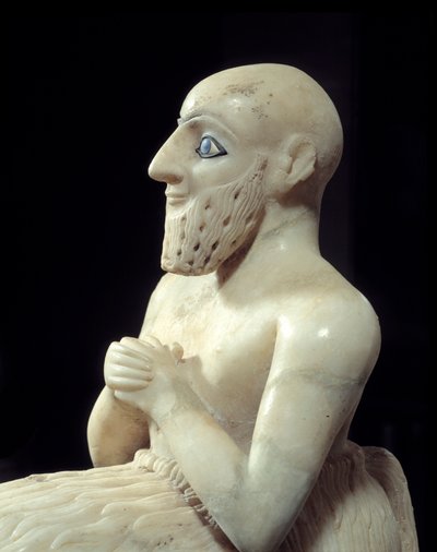 Mesopotamische kunst: Beeld van Intendant Ebih-il door Mesopotamian