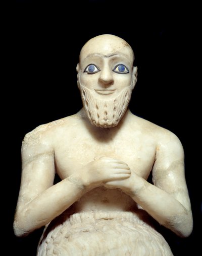 Art Mesopotamië: Beeld van Intendant Ebih-il door Mesopotamian