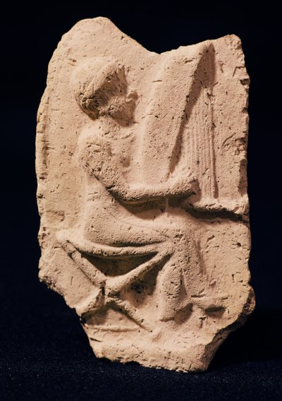 Harp speler, 1830-1600 v.Chr. door Mesopotamian