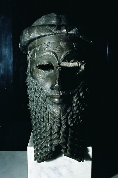Hoofd van Sargon I (ca. 2334-2279 v.Chr.) door Mesopotamian
