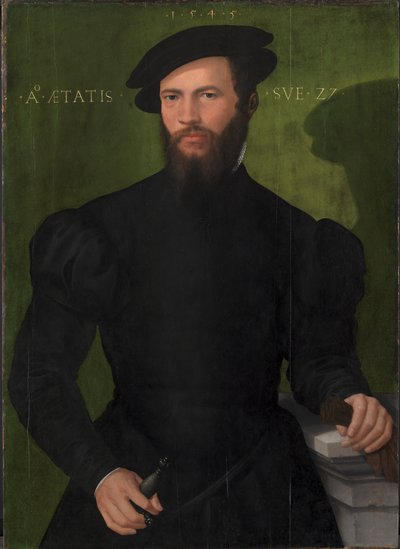 Portret van een heer van 27 jaar door Mesteren fra 1540