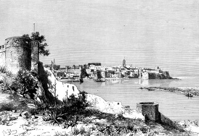 Rabat en de monding van de Bu-Regrag rivier, Marokko door Meunier