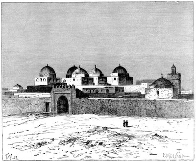 De Moskee van de Zwaarden, Kairwan, ca. 1890 door Meunier