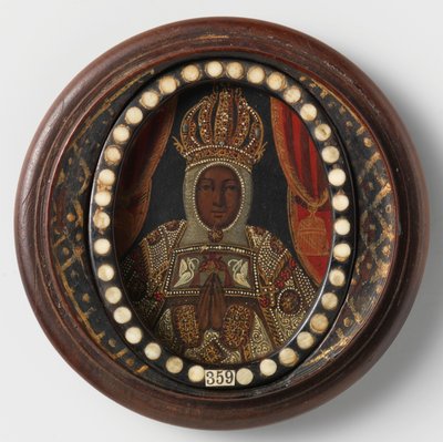 Zwarte Madonna, anoniem, 1650-99 door Mexican School