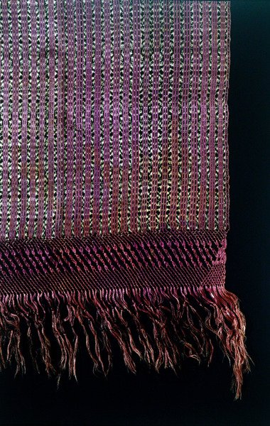 Detail van een rebozo, eind 19e eeuw door Mexican School