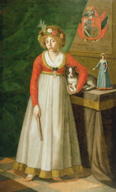 Portret van Isidore, 1810 door Mexican School