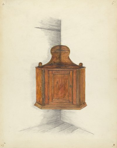 Hoekkast, ca. 1953 door Meyer Goldbaum