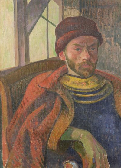 Zelfportret in Bretonse kleding, ca. 1889 door Meyer Isaac de Haan