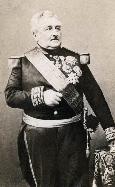 Portret van Maarschalk Graaf Vaillant. Fotografie door Mayer en Pierson door Meyer and Pierson