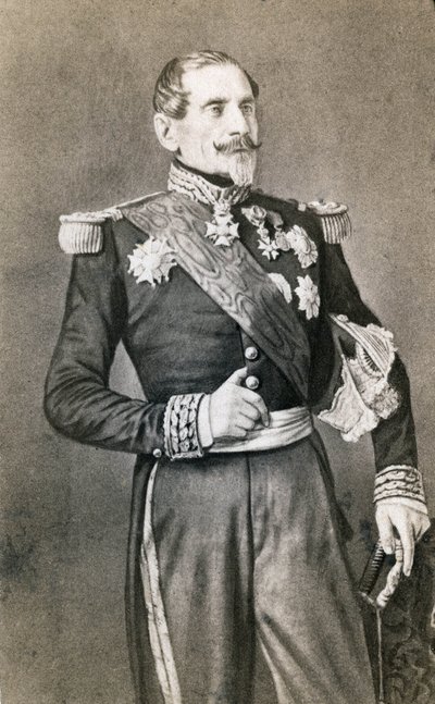 Portret van maarschalk Armand Jacques Leroy de Saint-Arnaud door Meyer and Pierson
