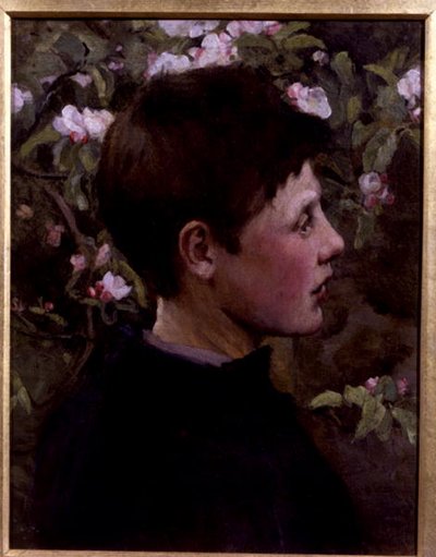 Hoofd van een jongen door Mia Arnesby (attributed to) Brown