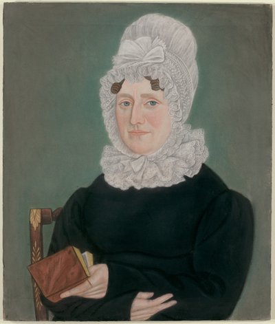 Portret van een Vrouw met een Kanten Muts door Micah Williams