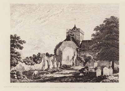 Boxgrove Priory Kerk door Michael (1743 1801) (after) Rooker