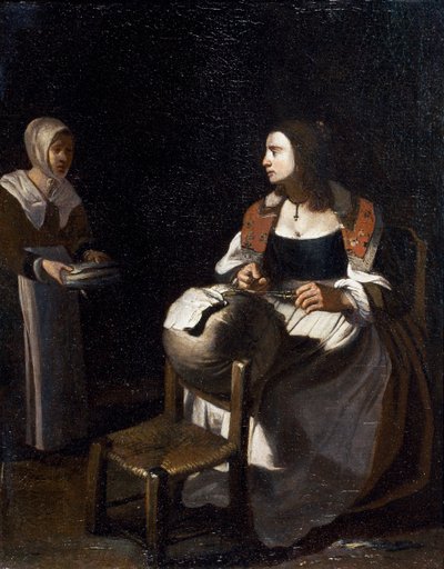 De kantklosster door Michael (attr. to) Sweerts