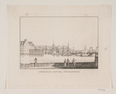 Studiestuk voor het schilderij "Zal hij de bocht halen?" door Michael Ancher