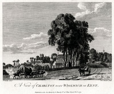 Een uitzicht op Charlton nabij Woolwich in Kent, 1775 door Michael Angelo Rooker