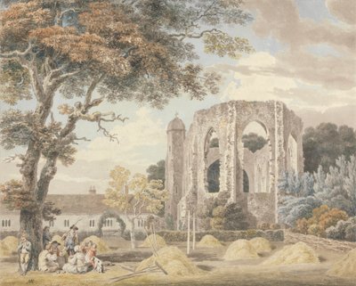 De kapel van het Greyfriars-klooster, Winchester door Michael Angelo Rooker