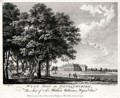 Wynn Stay in Denbighshire, Wales, 1775 door Michael Angelo Rooker