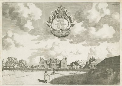 Bentley Hall: koperplaatgravure, [1686] door Michael Burghers