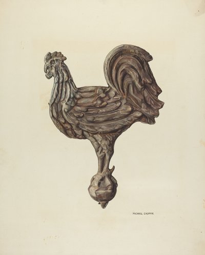 Weervaan Finial, c. 1940 door Michael Chomyk