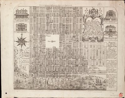 Plan van Kingston door Michael Hay