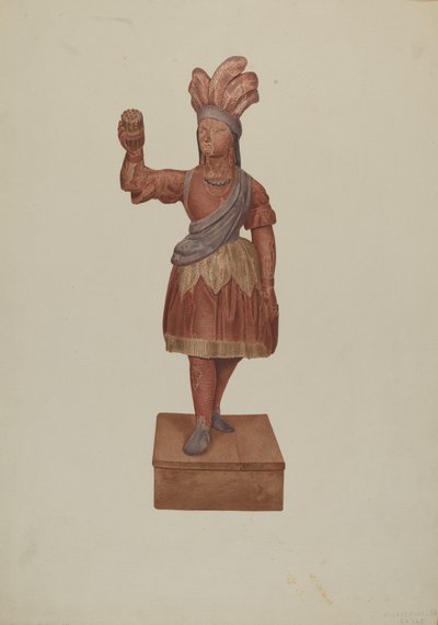 Sigarenwinkel Indiaan, c. 1939 door Michael Riccitelli